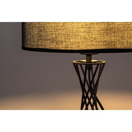 Rabalux - Candeeiro de mesa 1xE27/40W/230V preto