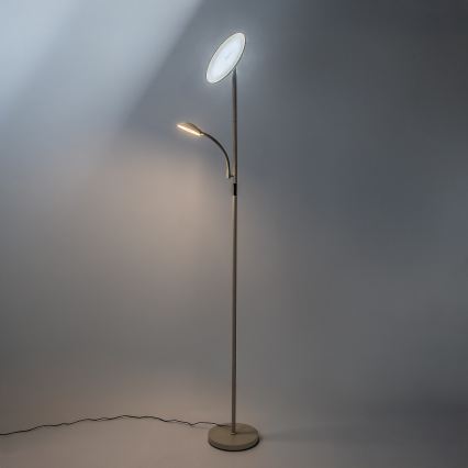 Rabalux - Candeeiro de pé dimerizável LED/23W/230V 3000/4200/6500 bege