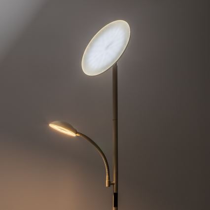 Rabalux - Candeeiro de pé dimerizável LED/23W/230V 3000/4200/6500 bege