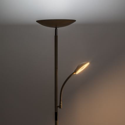 Rabalux - Candeeiro de pé dimerizável LED/23W/230V 3000/4200/6500 bege