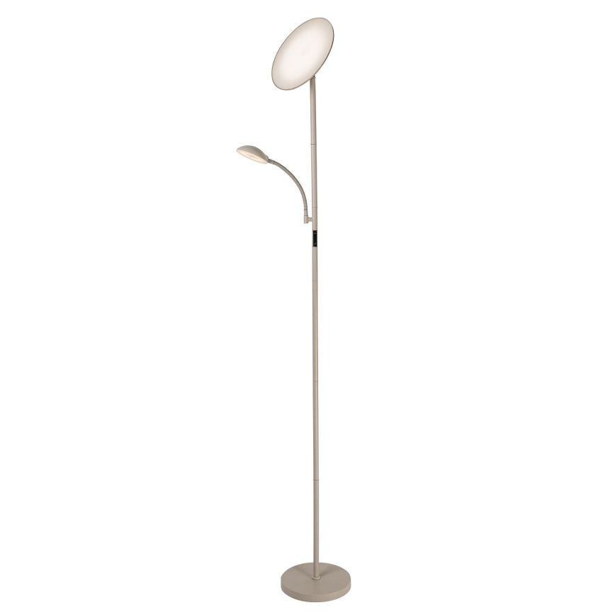 Rabalux - Candeeiro de pé dimerizável LED/23W/230V 3000/4200/6500 bege