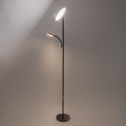 Rabalux - Candeeiro de pé LED regulável LED/23W/230V 3000/4200/6500 preto