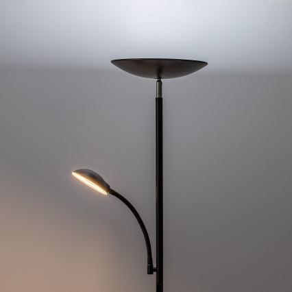Rabalux - Candeeiro de pé LED regulável LED/23W/230V 3000/4200/6500 preto