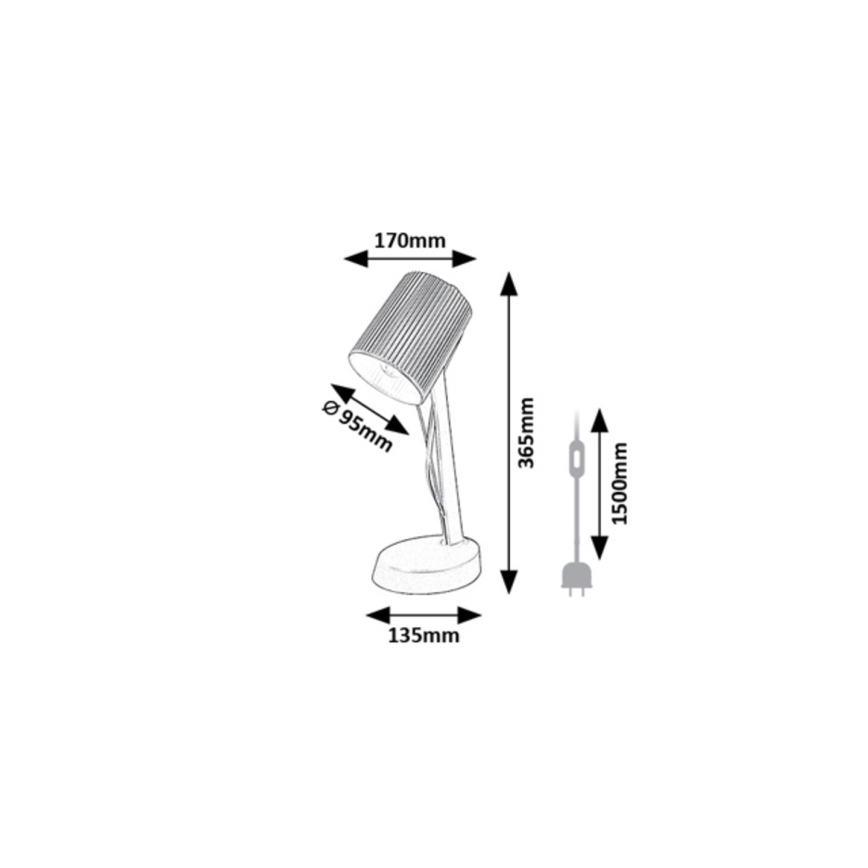 Rabalux - Candeeiro de mesa 1xE14/11W/230V verde