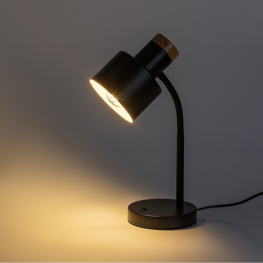 Rabalux - Candeeiro de mesa 1xE27/20W/230V preto