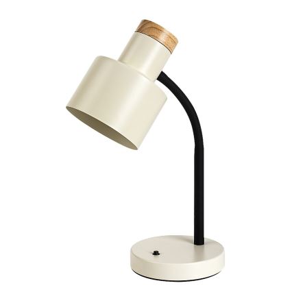 Rabalux - Candeeiro de mesa 1xE27/20W/230V, cor creme