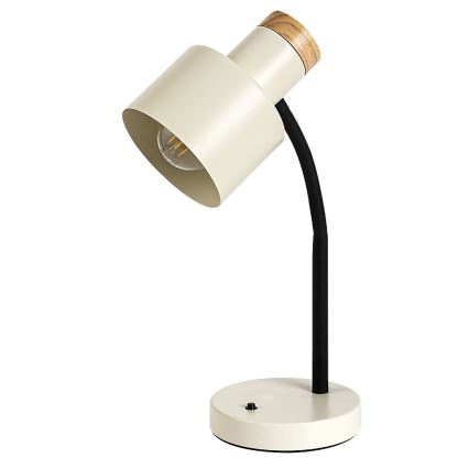 Rabalux - Candeeiro de mesa 1xE27/20W/230V, cor creme