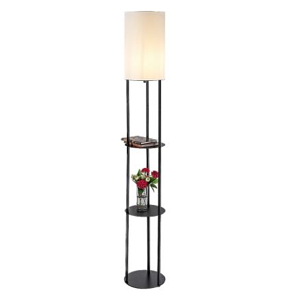 Rabalux - Candeeiro de pé com prateleiras 1xE27/40W/230V preto