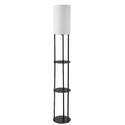 Rabalux - Candeeiro de pé com prateleiras 1xE27/40W/230V preto