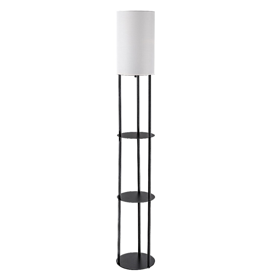 Rabalux - Candeeiro de pé com prateleiras 1xE27/40W/230V preto