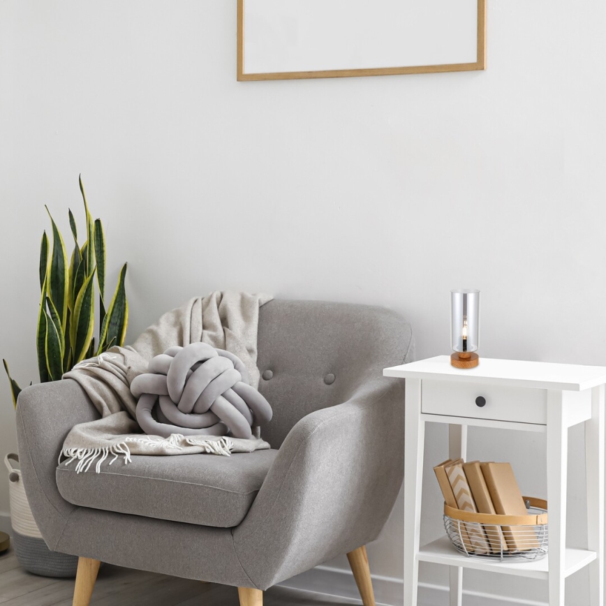 Rabalux - Lâmpada de mesa 1xE27/25W/230V carvalho