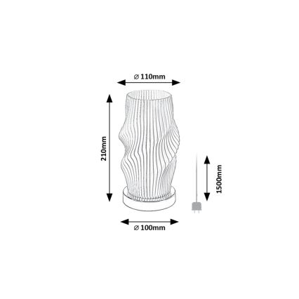 Rabalux - Candeeiro de mesa 1xE14/25W/230V