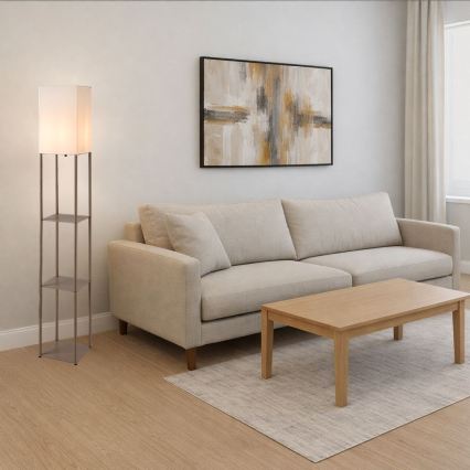 Rabalux - Candeeiro de pé com prateleiras 1xE27/40W/230V bege