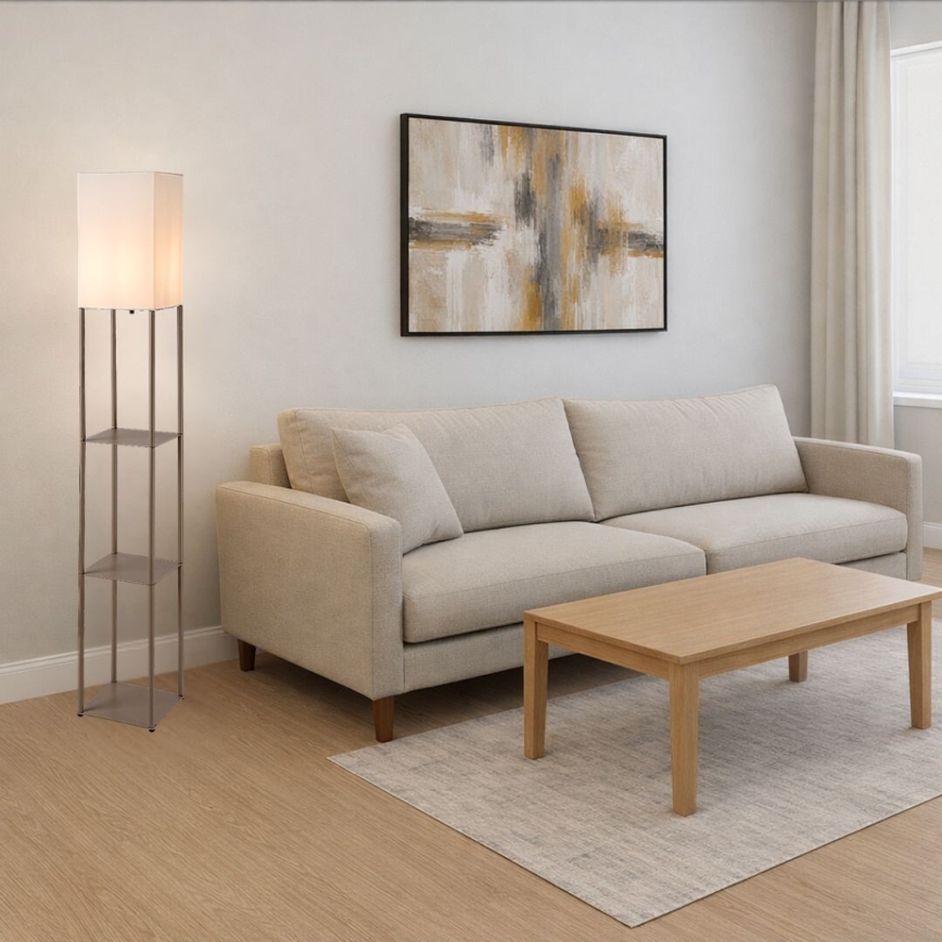 Rabalux - Candeeiro de pé com prateleiras 1xE27/40W/230V bege