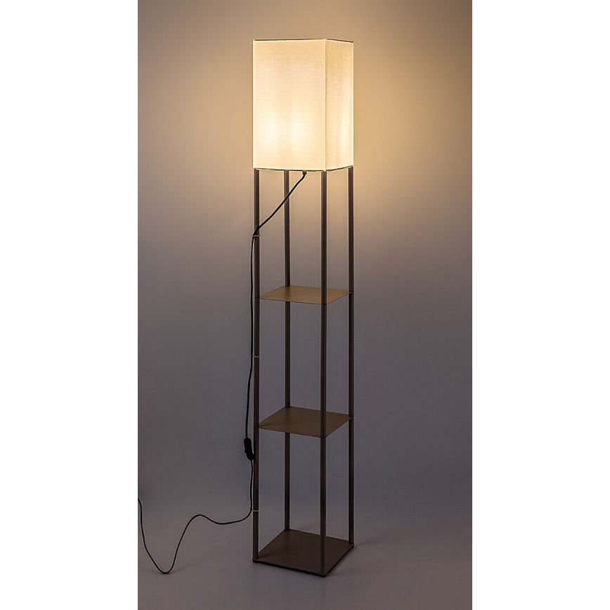 Rabalux - Candeeiro de pé com prateleiras 1xE27/40W/230V bege