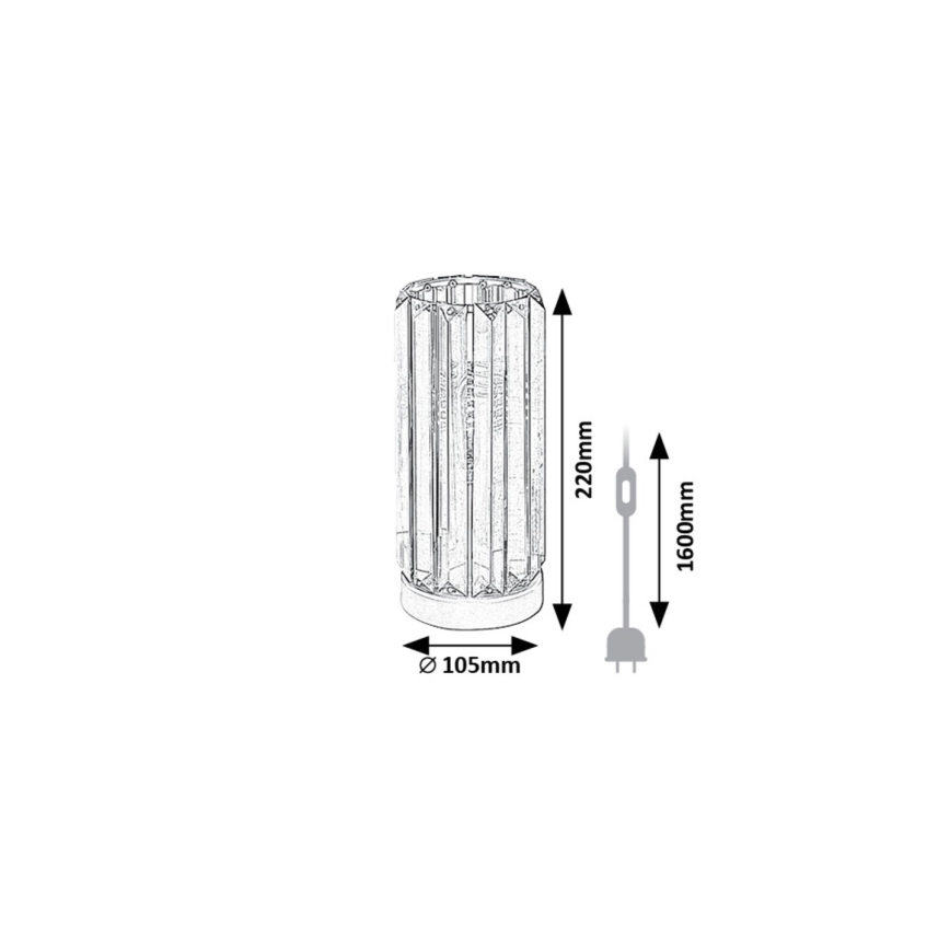 Rabalux - Candeeiro de mesa 1xE27/40W/230V