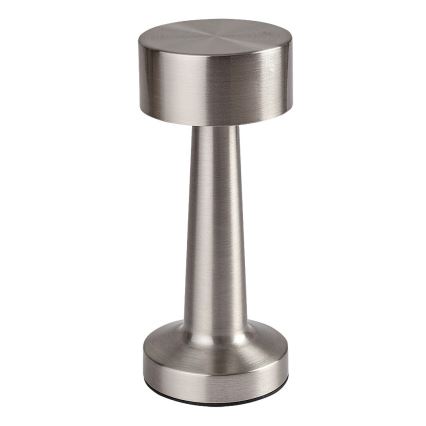 Rabalux - Lâmpada de mesa recarregável LED com toque LED/2,7W/5V 1200mAh 3000/4000/6000K cromo fosco