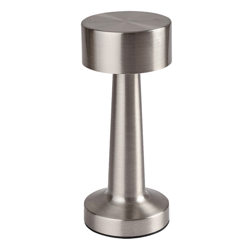 Rabalux - Lâmpada de mesa recarregável LED com toque LED/2,7W/5V 1200mAh 3000/4000/6000K cromo fosco