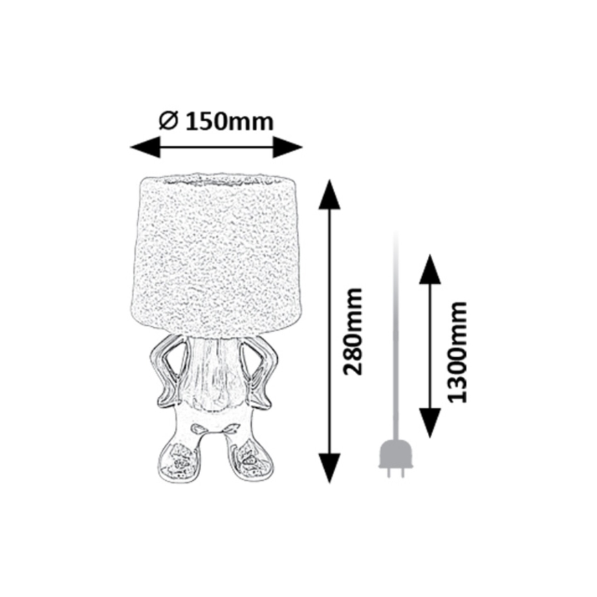 Rabalux - Candeeiro de mesa 1xE14/40W/230V cromado brilhante