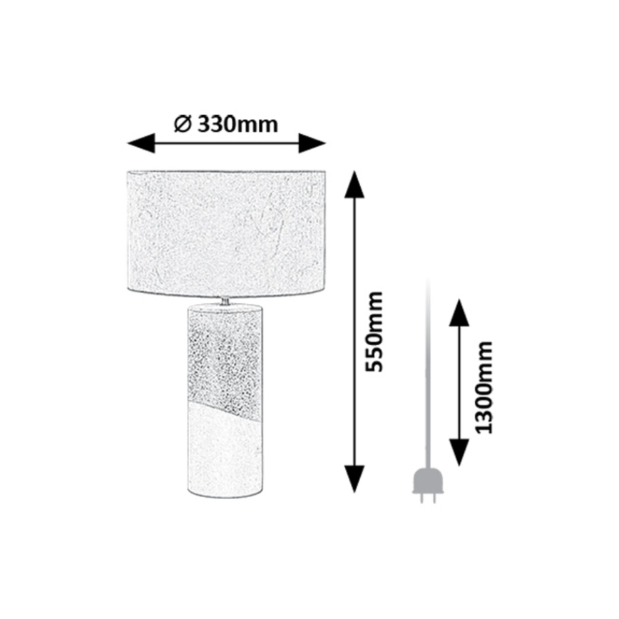Rabalux - Candeeiro de mesa 1xE27/40W/230V