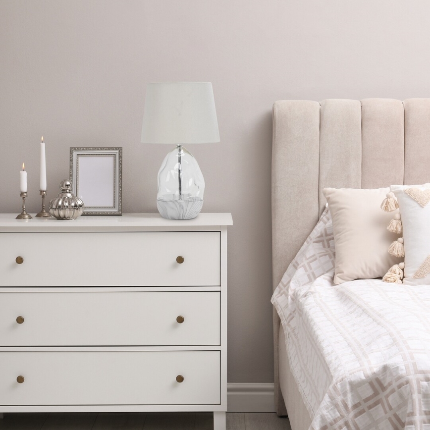 Rabalux - Candeeiro de mesa 1xE27/40W/230V branco