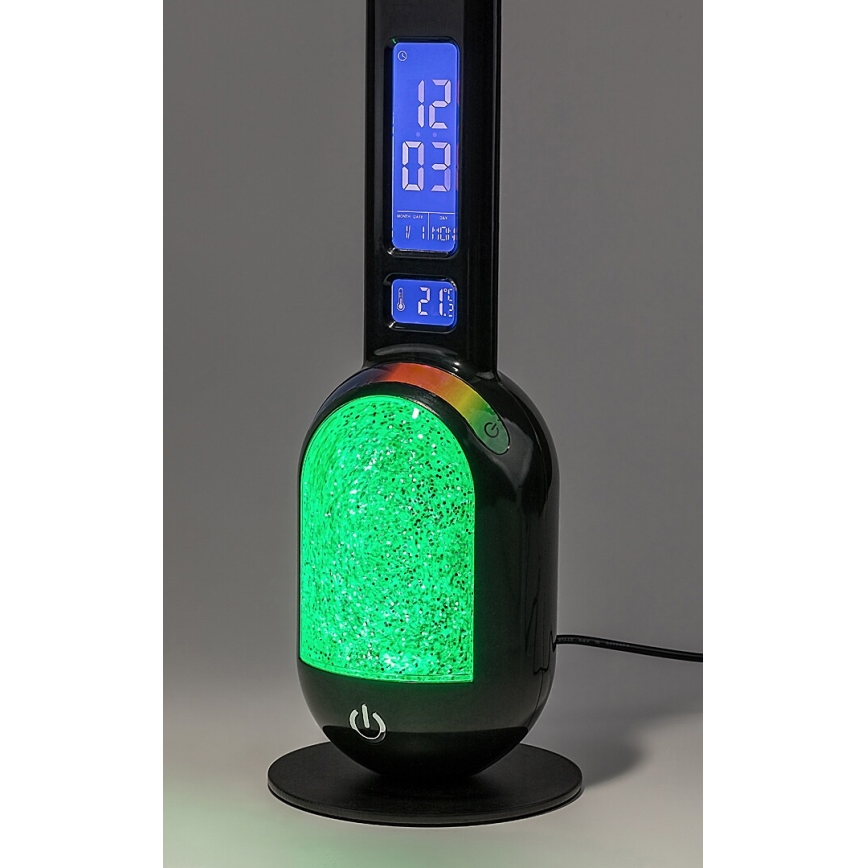 Rabalux - Candeeiro de mesa LED RGB com regulação LED/5W/230V preto