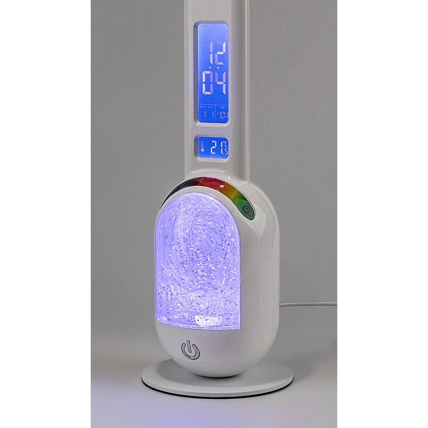 Rabalux - Candeeiro de mesa LED RGB com regulação LED/5W/230V branco