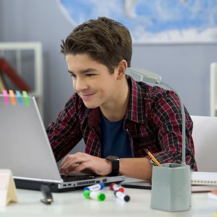 Rabalux - Candeeiro de mesa LED com regulação LED/6W/230V 5000K azul