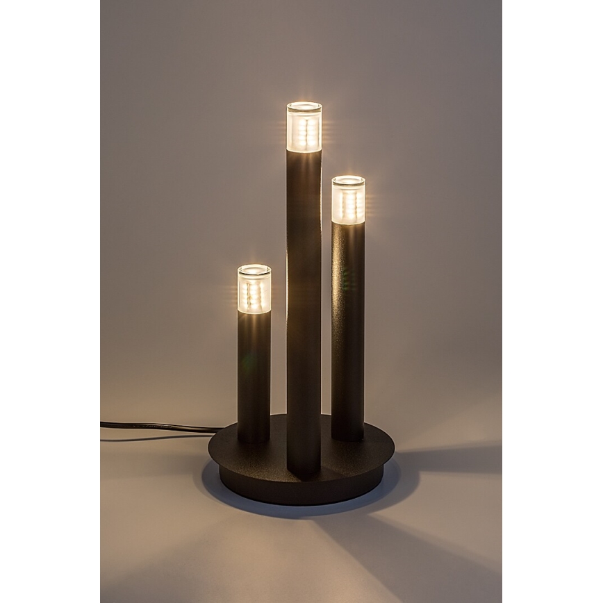 Rabalux - Candeeiro de mesa 3xG9/5W/230V preto