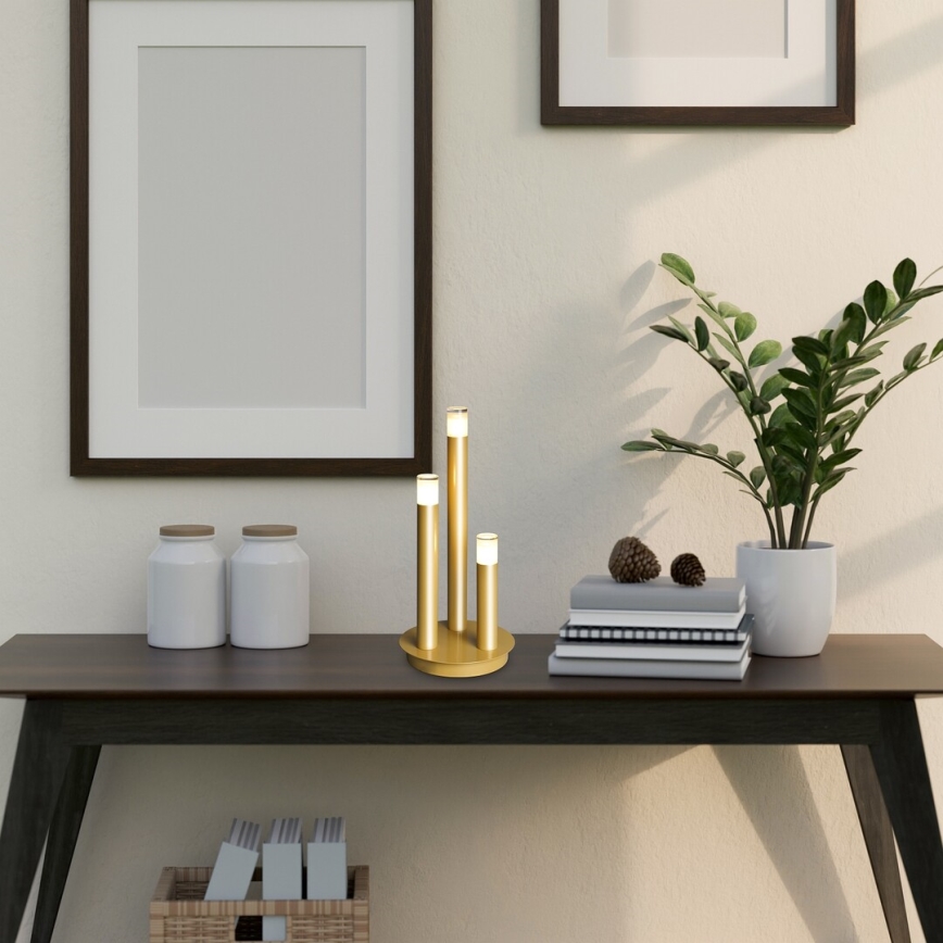 Rabalux - Candeeiro de mesa 3xG9/5W/230V dourado