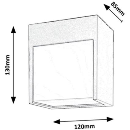 Rabalux - Iluminação de parede exterior LED LED/12W/230V white IP54