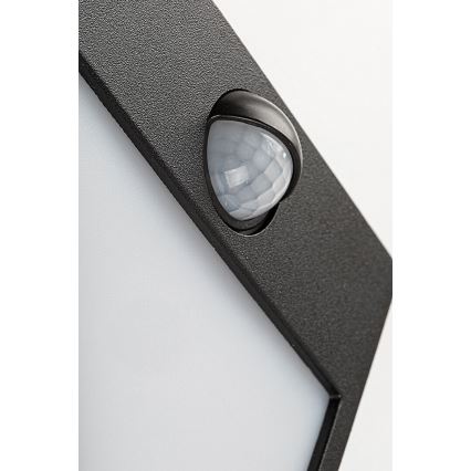 Rabalux - Iluminação de parede exterior LED com sensor LED/12W/230V IP54