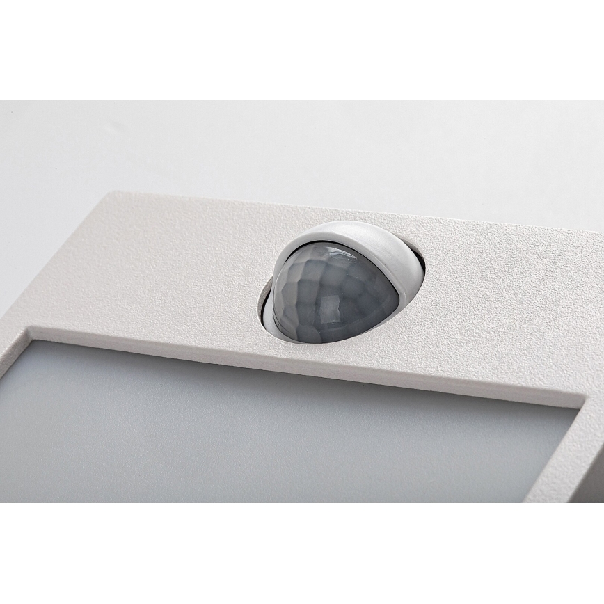Rabalux - Luminária de parede LED exterior com sensor LED/12W/230V branco IP44
