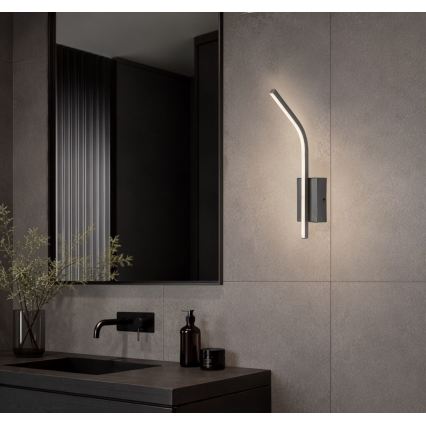 Rabalux - Aplique de parede LED para casa de banho LED/10W/230V 4000K IP44 antracite