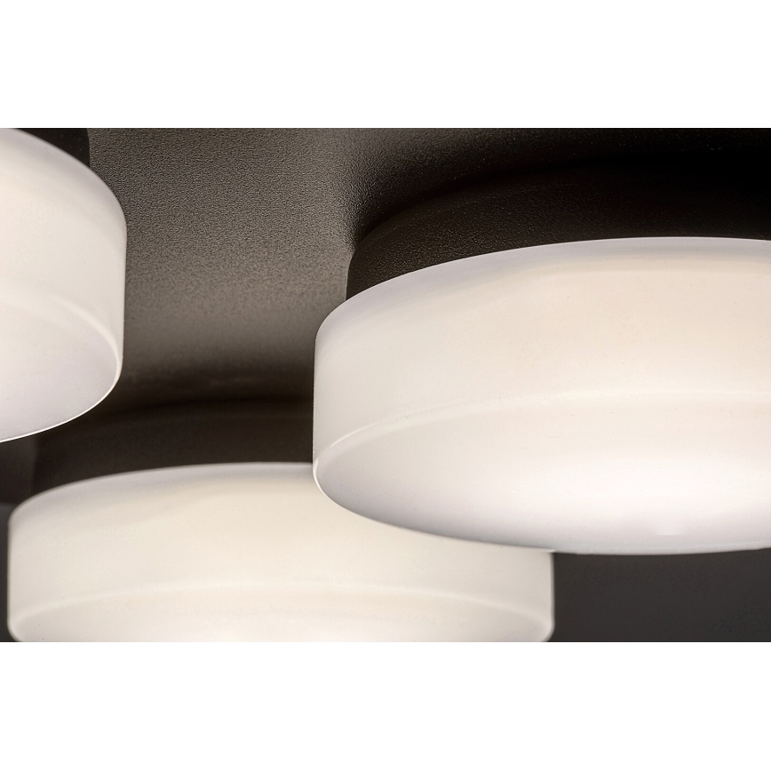 Rabalux - Plafonier LED para casa de banho 4xLED/5,2W/230V IP44 preto