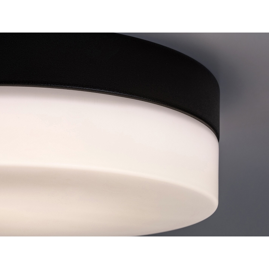 Rabalux - Iluminação de teto para casa de banho LED LED/15W/230V IP44 4000K diâmetro 23 cm preto
