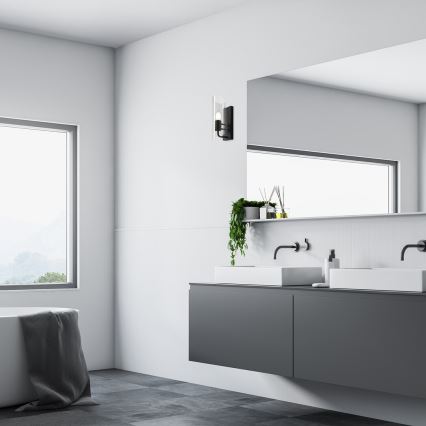 Rabalux - Iluminação de parede de casa de banho 1xE14/12W/230V IP44 preto