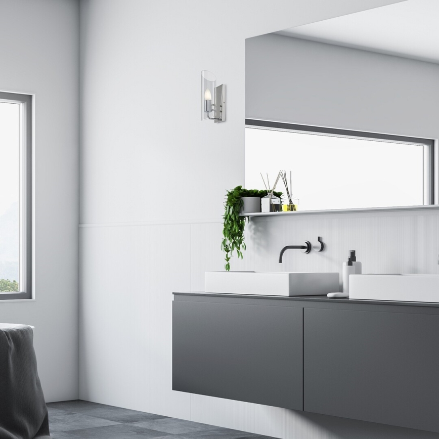 Rabalux - Iluminação de parede de casa de banho 1xE14/12W/230V IP44 cromado brilhante