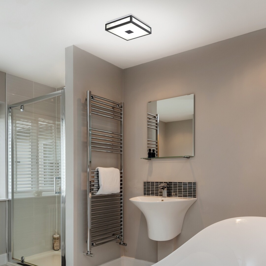 Rabalux - Iluminação de teto para casa de banho LED LED/24W/230V IP44 4000K 40x40 cm preto