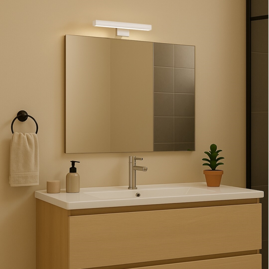 Rabalux - Aplique LED para espelho de casa de banho, 4W, 230V, IP44, 20 cm, cromado brilhante