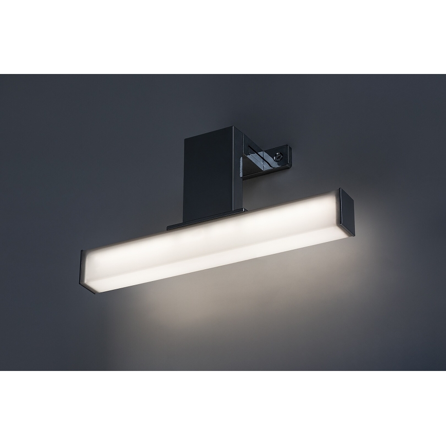 Rabalux - Aplique LED para espelho de casa de banho, 4W, 230V, IP44, 20 cm, cromado brilhante