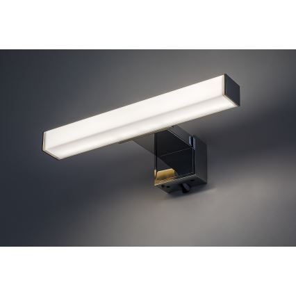 Rabalux - Aplique LED para espelho de casa de banho, 4W, 230V, IP44, 20 cm, cromado brilhante