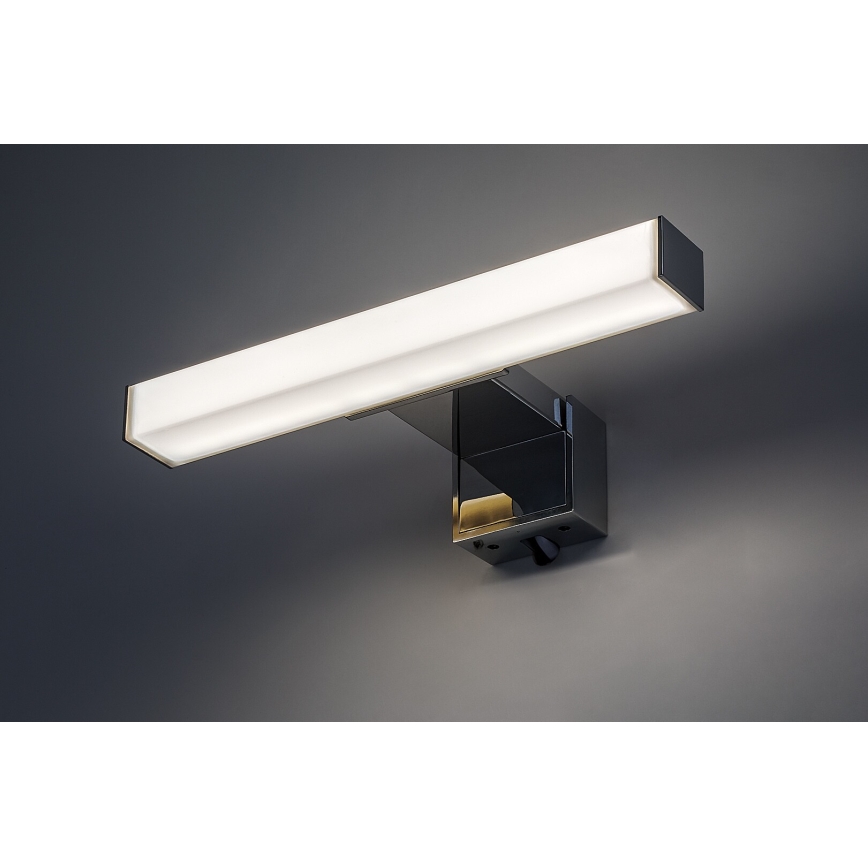 Rabalux - Aplique LED para espelho de casa de banho, 4W, 230V, IP44, 20 cm, cromado brilhante