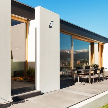 Rabalux -Iluminação de parede exterior LED com sensor 12W/230V IP44