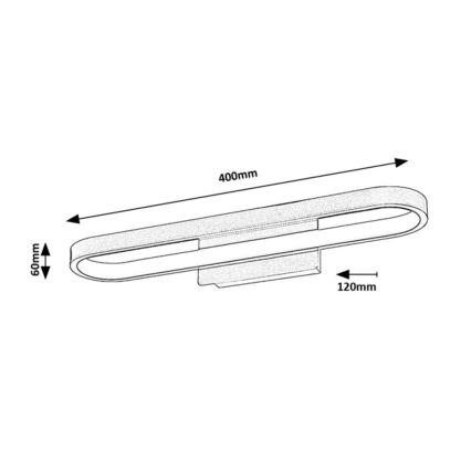 Rabalux - Iluminação LED para espelho de casa de banho LED/15W/230V IP44 40 cm