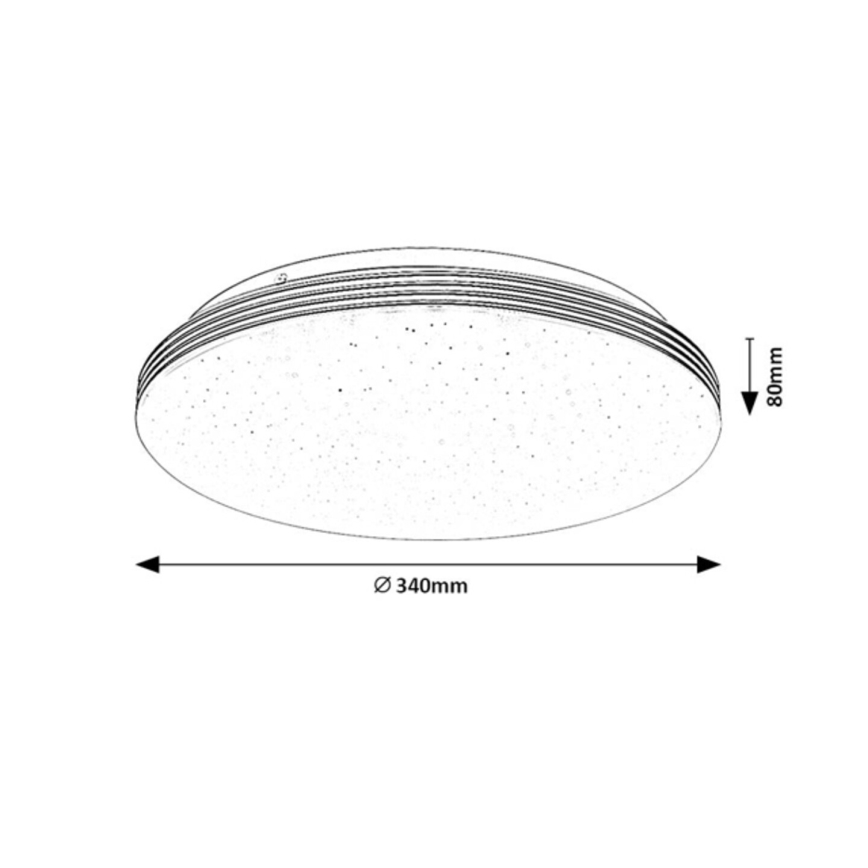 Rabalux - Candeeiro de tecto LED para casa de banho LED/18W/230V IP44 Ø 34 cm