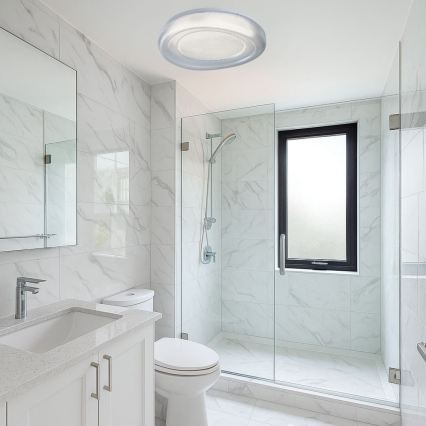 Rabalux - Luminária de teto LED para casa de banho, 36W/230V, IP44, 4000K, Ø 48 cm