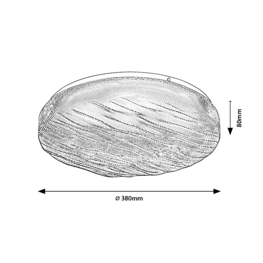 Rabalux - Plafon para casa de banho LED/24W/230V IP44 4000K Ø 38 cm