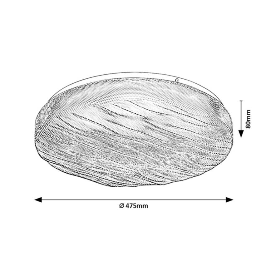 Rabalux - Plafon LED para casa de banho LED/36W/230V IP44 4000K diâmetro 47,5 cm