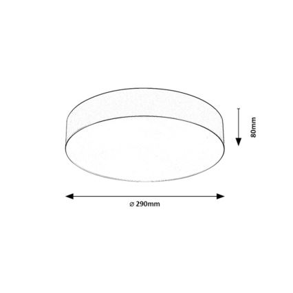 Rabalux - Candeeiro de teto para exterior 2xE27/9W/230V Ø 29 cm IP43 preto